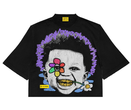'BLOOM CHILD' TEE | BLACK