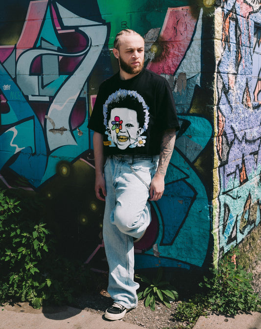 'BLOOM CHILD' TEE | BLACK
