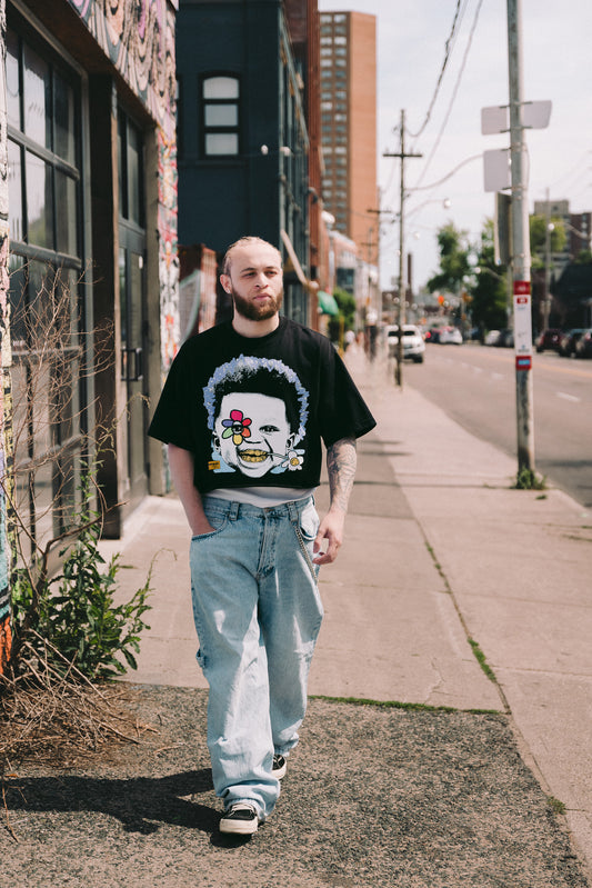 'BLOOM CHILD' TEE | BLACK